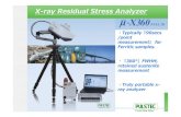 X-ray Residual Stress Analyzer - Products4Engineers · Angle setting by angular auto-collimator ②Measurement Once measurement point the is fixed, move the sensor unit and measure.