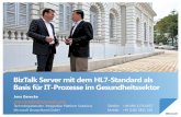 BizTalk Server mit dem HL7-Standard als Basis für IT ...download.microsoft.com/download/5/0/8/50856745-C5... · Basis für IT-Prozesse im Gesundheitssektor Jens Gerecke Jens.Gerecke@microsoft.com