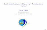 OutilsMathématiques-ChapitreV:Transforméede Laplacepoinsot/Cours/2014... · 2014-12-10 · jf(t)e ztjdt = Z a 0 jf(t)jje ztjdt + Z R a jf(t)jje ztjdt (pourR suﬃsammentgrand).