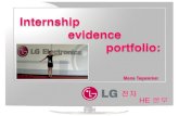 Internship evidence portfolioen.knu.ac.kr/download/1_Internship_Portfolio_LG_Mona... · 2017-03-31 · During my internship I prepared and presented many presentations in English.