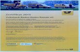 ...Zertifikat 2015 Volksbank Baden-Baden Rastatt eG hat für 2015 insgesamt 3,09 t C02e durch klimaneutrale GOGREEN Produkte und Services ausgeglichen. Das Carbon Management von Deutsche