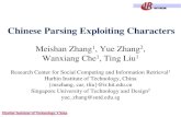 Chinese Parsing Exploiting Characterszhangmeishan.github.io/ACL2013-ppt.pdf · 2020-04-07 · Chinese Parsing Exploiting Characters Meishan Zhang1, Yue Zhang2, Wanxiang Che1, Ting