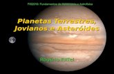 Planetas Terrestres, Jovianos e Asteróidesriffel/notas_aula/fundamentos/... · Foram descobertos ~1.000 asteróides do cinturão de Kuiper. A maioria com tamanhos de 100 km de diâmetro.