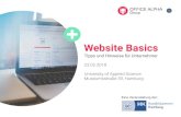 2018 Website Basics - Handelskammer Hamburg · Webdesign, Online Marketing, eCommerce. Über Office Alpha ... Responsive Design etc. erforderlich. 18 Sie sind verantwortlich für