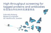 China- High throughput screening for tagged …cgs.hku.hk/portal/files/GRC/Events/Seminars/2010/20101021...2010/10/21  · High throughput screening for tagged proteins and antibodies