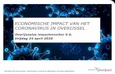Economische impact van het coronavirus in Overijssel · Panteia Corona impact scanner april De afgelopen tijd voerde onderzoeksbureau Panteia een groot online onderzoek uit naar de