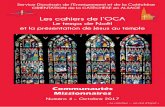Les cahiers de l’OCA - Catéchèse & Catéchuménat · EDITORIAL e nouveau cahie de l’OA (Oientation de la atéchèse en Alsace) « Communautés Missionnaires » propose aux acteurs