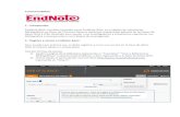 Tutorial EndNote 1.- Introducción 2.- Registro y acceso a ... EndNote.pdf2.- Registro y acceso a EndNote Basic: Para acceder por primera vez, se debe registrar y crear una cuenta