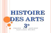 HISTOIRE DES ARTS 3e - Académie de Martiniquecms.ac-martinique.fr/etablissement/rsj/file/CPE... · Discours de Martin Luther King : I have a dream (anglais) Cicéron Survivre : le