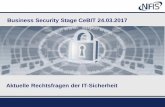 Business Security Stage CeBIT 24.03 - Deutsche Messe AGfiles.messe.de/abstracts/76800_HOFR12_20_NIFISLapp.pdf · 2017-03-27 · Was passiert in der Praxis? Kompliziert wird es mit
