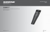 Wired Microphones SM57 - Shure · CARDIOID MICROPHONES Unidirectional microphones such as the SM57 progressively boost bass frequencies by 6 to 10 dB below 100 Hz when the microphone