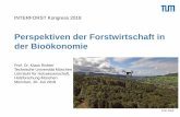 Perspektiven der Forstwirtschaft in der Bioökonomie€¦ · RESUME: BIOÖKONOMIE POTENZIALE Beitrag zu Biodiversität, Klima- und Ressourcenschutz Chancen der Bioökonomie Ernährungssicherheit