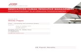 INNOVATIVES HUMAN RESOURCE MANAGEMENT · INNOVATIVES HUMAN RESOURCE MANAGEMENT HDQGOXQJVHPSIHKO Iü HUIROJUHLFKHV 3HUVRQDOPDQDJHPHQW Januar 2013 White Paper Cisar – consulting and