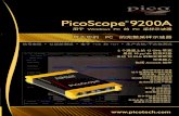 PicoScope 9200A - picotech.com€¦ · 用，以检测电路板、线缆、传输线、连接器和 IC 包装的阻抗中 断，横向分辨率为 200 fs。检测结果可以伏特、欧姆或者单位时