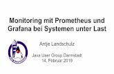 Monitoring mit Prometheus und Grafana bei Systemen unter Last · Monitoring mit Prometheus und Grafana bei Systemen unter Last 2 Antje Landschulz Software-Entwicklerin im Smart Home-Umfeld