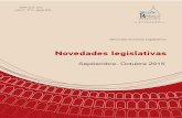 Septiembre- Octubre 2015 · Septiembre- Octubre 2015” Departamento Investigación e Información Argentina 0 El boletín "Novedades Legislativas" es una publicación periódica