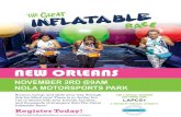 neu 0R1tnns NOVEMBER 3RD @9AM NOLA MOTORSPORTS … · neu 0R1tnns NOVEMBER 3RD @9AM NOLA MOTORSPORTS PARK Bounce, bump, and slide your way through this fun filled race! There is no