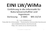 Kapitel 3.3 LW - TU Dortmund€¦ · • Alternative • Iteration. Dr. Lars Hildebrand – Eini LogWing / WiMa -Stand WS 2012 28 Übersicht Vielen Dank für Ihre Aufmerksamkeit!