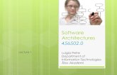 Software Architectures - users.abo.fiusers.abo.fi/lpetre/SA14/SALecture1.pdf · Software architecture of a program or computing system is the structure or structures of the system,