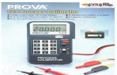 PROVA 123 Multifunction Calibrator - aysan-market.com · PROVA 123 Multifunction Calibrator Electrical Specifications: (23℃±5℃) mA DC Current: (1KΩ Max. Load, 24V Loop Supply)