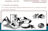 Projeções Cartográficas –“A arte na construção de mapas”files.professorlobao.webnode.com.br/200000031... · Os sistemas de projeções cartográficas foram desenvolvidos