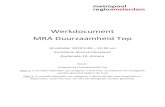 Werkdocument MRA Duurzaamheid Top · Monitoring MRA-positie en -inzet op transitie naar een duurzame economie . 11.15 uur Korte pauze . Een doorkijkje naar het vervolg (MRA Duurzaamheid