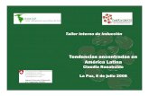 Taller interno de Inducción - RIMISP · Taller interno de Inducción Tendencias encontradas en América Latina Claudia Ranaboldo La Paz, 8 de julio 2008