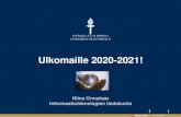 Ulkomaille 2020-2021!...Mikä ihmeen Erasmus+? EU-komission rahoittama vaihto-ohjelma jo vuodesta 1987 Mahdollisuus osallistua opiskelijavaihtoon max. 12 kk per kandi/ maisteri/ tohtoriopinnot!