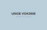 UNGE VOKSNE - Universitetet i oslo1).pdf · MÅLGRUPPE Unge kvinner og menn i alderen 25-30 år, som bor i Oslo og som nylig har kommet ut i fast jobb etter endt studie.