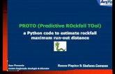 Presentazione2 - massa.geoazur.eumassa.geoazur.eu/Docs_pdf/Action1/methodePROVIALP/... · Predictive ROckfall TOO/ PROTO (Predictive ROckfall Tool), a Python code to estimate rockfall