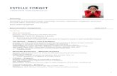 Estelle Forget resume16122019 - Ergapolis Singapore · ESTELLE FORGET (+65) 821 839 84 ... • Training programme – Singapore Purpose: “Circular Economy as a new way to create