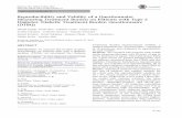 Reproducibility and Validity of a Questionnaire …...2007–2010 [2]. Increasing the number of T2DM patients with a sufﬁcient level of BG control is an important medical objective,