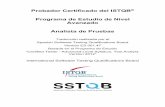 Probador Certificado del ISTQB Programa de Estudio de Nivel Avanzado Analista de … · 2019-07-21 · Probador Certificado del ISTQB® Programa de Estudio de Nivel Avanzado Analista