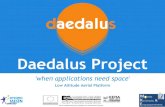 Daedalus Project - TUC · 2013-04-19 · Τι είναι ο Δαίδαλος; Ιπτάμενη πλατφόρμα χαμηλού υψόμετρου: Μπορεί να φέρει ποικίλο