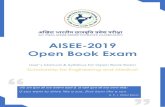 AISEE-2019 Open Book Exam · AISEE-2019 Open Book Exam User’s Manual & Syllabus for Open Book Exam Scholarship for Engineering and Medical यदि आप सूरज की तरह