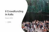 Il Crowdfunding in Italia · 2016 2017 2018 Crescita del numero di piattaforme La panoramica delle nuove piattaforme dal 2014 ad oggi 21 Il Crowdfunding in Italia - Report 2018 created