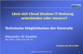 Lässt sich Cloud Shadow IT-Nutzung unterbinden oder ... · MD-Management Server “On-Premise”, oder: MD-Management Server “loud” Vorteil: Höchstes Maß an Kontrolle Nachteil: