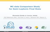 MC-data Comparison Study for Semi-Leptonic Final Stateatlaspc5.kek.jp/pub/Main/Fake-lepton-estimation/tthbb_specialm_072… · MC-data Comparison Study for Semi-Leptonic Final State