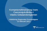 Kompetensförsörjning inom Cancersjukvården i …epi.vgregion.se/upload/RCCV/arbetsdagar/20110223/20110223...2011/02/23  · Resultat – Förslag till strategi och handlingsplan
