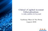 China’s Capital Account Liberalizationwxiong.mycpanel.princeton.edu/handbook/Slides_Capital... · 2018-08-28 · Good, bad & ugly lessons Going forward: committed to financial opening-up,