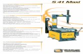S 41 Maxi - Auto Attrezzature Triveneto · •PT251 Dispositif lève-presse talon (brevet SICE) •BPC Pince de montage •AR24 Adaptateurs pour augmenter la capacité de blocage