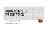 Massimiliano Salfi salfi@dmi.unictsalfi/slides_Fondamenti.pdf · Introduzione all’informatica La codifica e la rappresentazione delle informazioni Algebra booleana Architettura