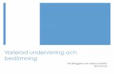 Varierad undervisning och bedömning - Kul Matematik Varierad... · 2014-05-25 · Umeå universitet & föreståndare på NCM . Syfte med bedömning ! Kartlägga kunskaper ! Värdera