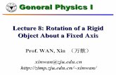 General Physics I - Zhejiang Universityzimp.zju.edu.cn/~xinwan/courses/physI15/handouts/lecture8.pdf · Parametrization A planar (flat), rigid object of arbitrary shape confined to