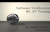 Software Verification #5. 2 Testing - Konkukdslab.konkuk.ac.kr/Class/2014/14SV/Team Project/5/Testing... · 2014-05-29 · Software Verification #5. 2nd Testing T3. SangYoon Kim Green