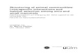 Structuring of animal communities: Interspecific ... · Structuring of animal communities: Interspecific interactions and habitat selection among ants and small mammals Habilitationsschrift