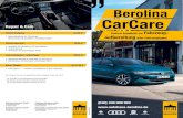 Flyer Carcare Berolina 2019 01 RZ...Repair & Care CarCare Berolina Unsere Angebote zur Fahrzeug- aufbereitung aller Fahrzeugtypen (030) 338 009 920 Polsterreinigung 61,00 €* •