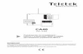 CA40 - Teletek Electronics · Звуковата сигнализация е обща за всички модели клавиатури. Всяка клавиатура подава