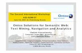 Ontos Solutions for Semantic Web: Text Mining, Navigation ... · AIS-ADM-07, St. Petersburg, Russia, June 3 - 5, 2007 Page 2 Agenda Introduction ¾Semantic Technologies Umbrella Ontos