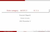 nite category のオイラー標数とゼータ関数kaji/conference/homotopy...The Euler characteristic of categories The Euler characteristic of categories ˜L The Euler characteristic